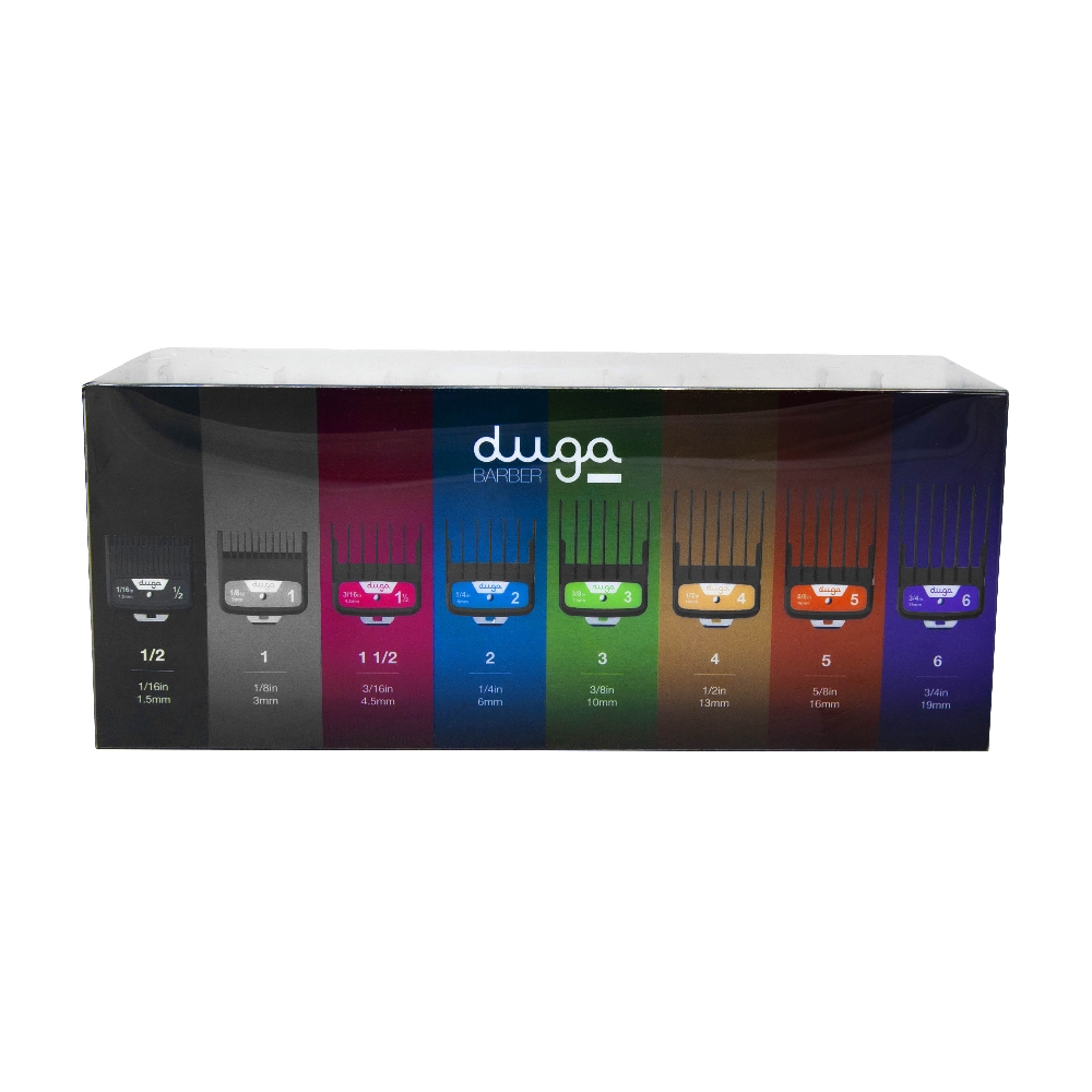 DUGA COLOR CLIPPER METAL COMBS X 8 | Vista 3