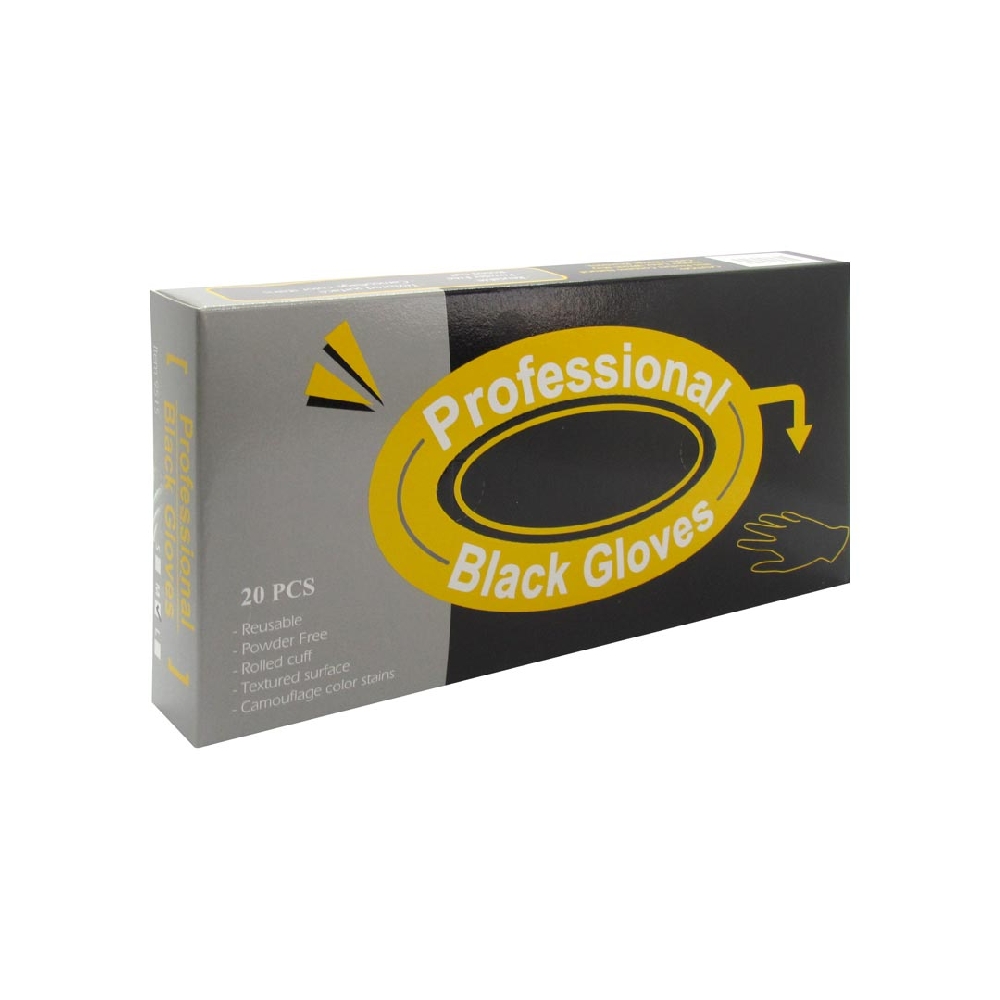 GUANTE LATEX NEGRO CAJA X 20 MEDIUM | Vista 2