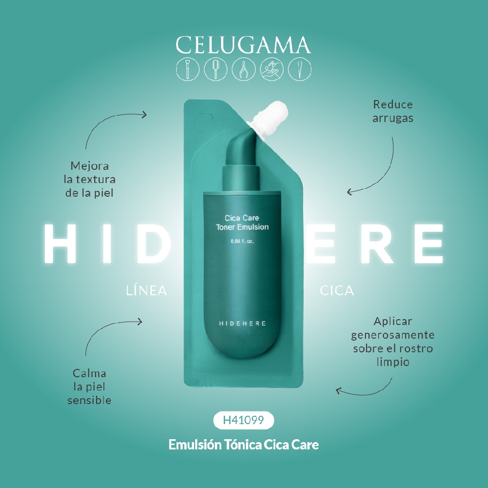 Emulsión Tónica Cica Care HIDEHERE 25 ml | Vista 2